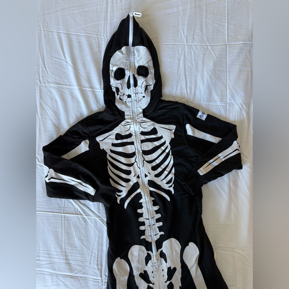 Tipsy Elves Kids Skeleton Costume - Black and White